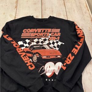 Chevrolet Corvette Sports Car Black Sweatshirt Men’s large